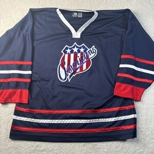 VTG ROCHESTER AMERICANS Athletic Knit Hockey Jersey Men's 56 AHL Rare OT Brand